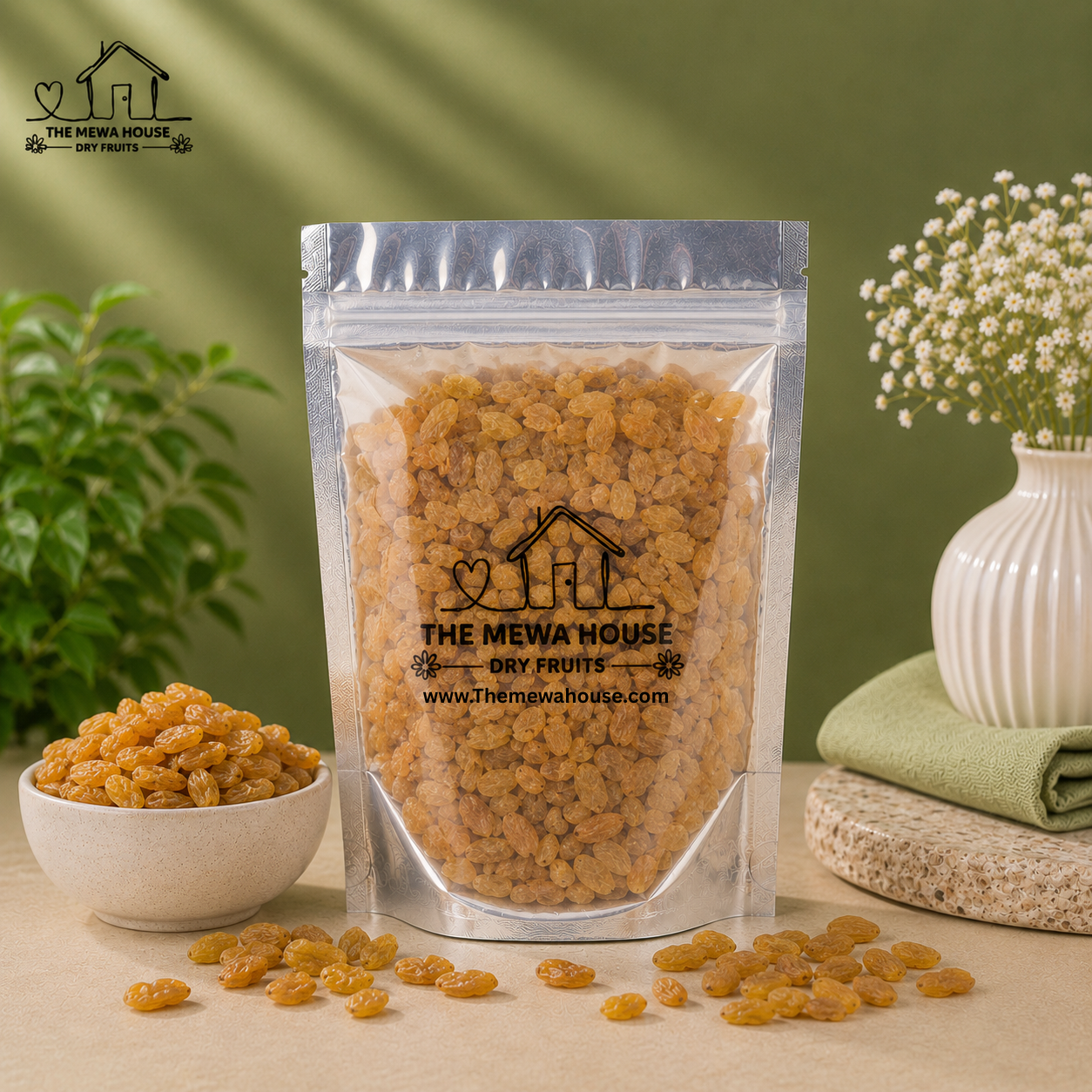 Dried Golden Raisins (Premium Quality)